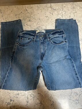 Hollister Men's Medium Blue Straight-Leg Denim Jeans, Size 28x32